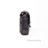 Marc Jacobs The Mini J Marc Shoulder Bag Black Sequined Crossbody Bag