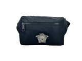 Versace Medusa Black Nylon Belt Bag Waist Fanny Pack Purse