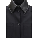 Max Mara Black Polyester Pattern Shirt