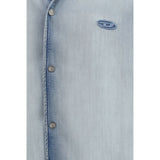 Diesel Blue Lyocell Shortsleeve Shirt