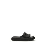Moncler Black Rubber Flat Sandals
