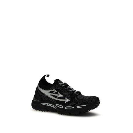 Off-White Black Polyester Athletic Sneakers