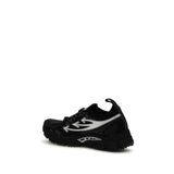 Off-White Black Polyester Athletic Sneakers