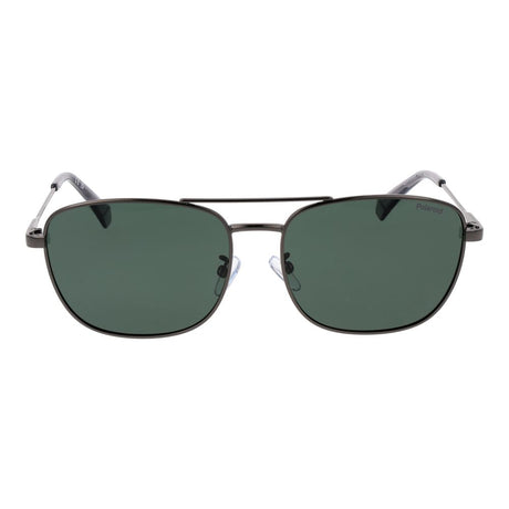 Polaroid Gray Stainless Steel Sunglasses