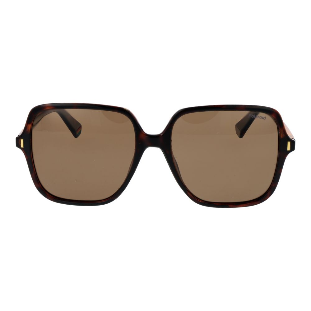 Polaroid Brown Plastic Sunglasses