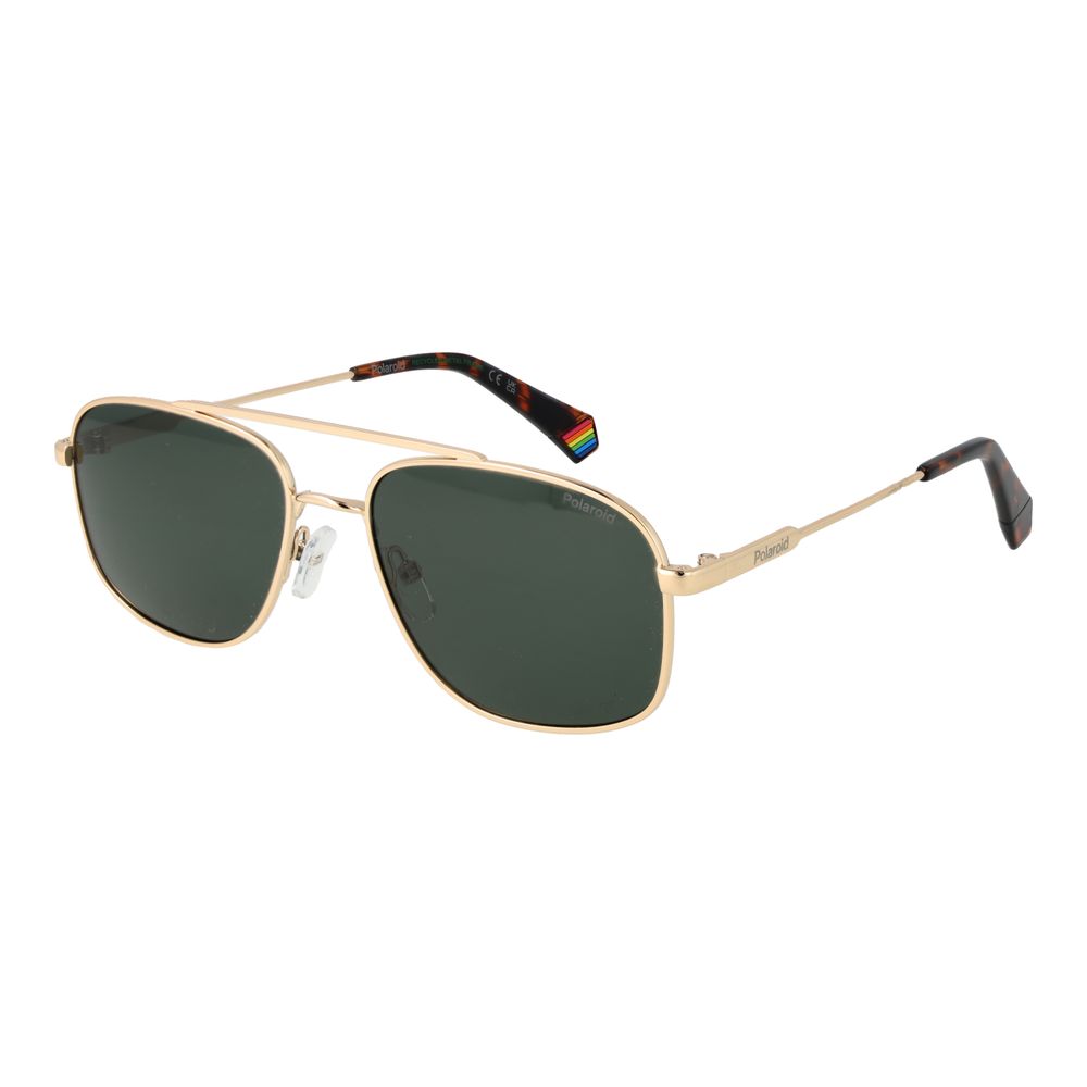 Polaroid Gold Metal Sunglasses