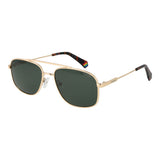 Polaroid Gold Metal Sunglasses
