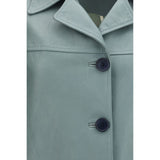 Chloé Blue Lamb Leather Leather Jacket