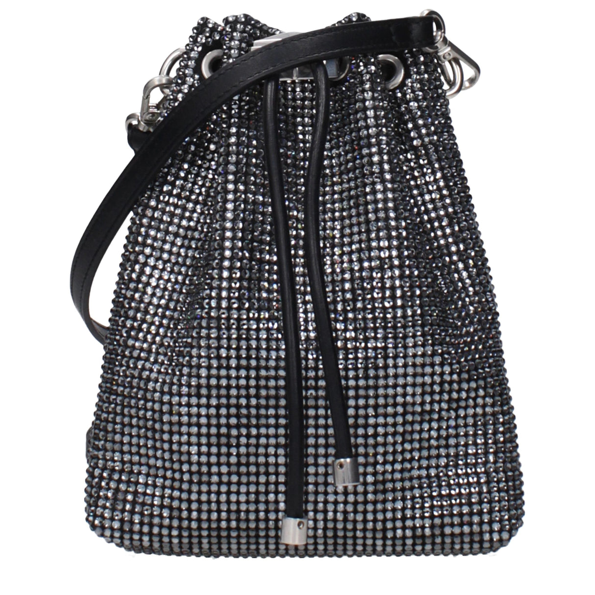 Jimmy Choo Black Satin Crossbody Bag