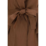 Max Mara Brown Ramie Coat