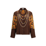 Versace Brown Fabric Shirt
