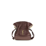Saint Laurent Bordeaux Lamb Ovis Aries Aries Clutch Bag