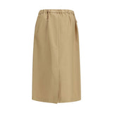 Fabiana Filippi Beige Cotton Midi Skirt
