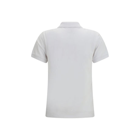 Maison Kitsuné White Cotton Polo Shirt