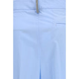 Fabiana Filippi Blue Cotton Casual Pants
