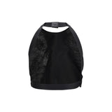 Max Mara Black Silk Pattern Shirt