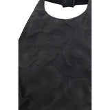 Max Mara Black Silk Pattern Shirt
