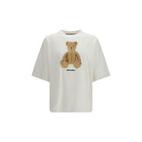 Palm Angels White Cotton T-Shirt