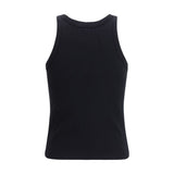 Maison Kitsuné Black Cotton Tank Tops