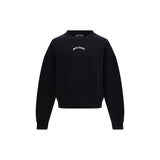 Palm Angels Black Cotton Sweatshirt