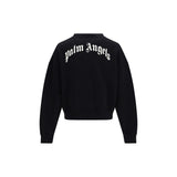 Palm Angels Black Cotton Sweatshirt