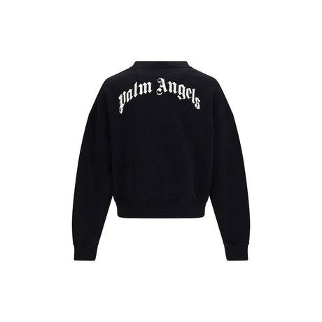 Palm Angels Black Cotton Sweatshirt