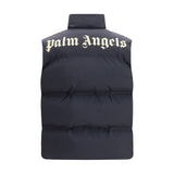 Palm Angels Black Polyamide Sleveless Jacket