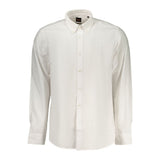 Hugo Boss White Cotton Men's Shirt