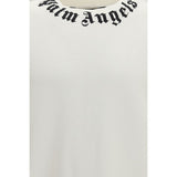 Palm Angels White Cotton Sweatshirt