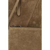 Brunello Cucinelli Beige Calf Leather Bos Taurus Shoulder Bag