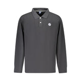 North Sails Black Cotton Men Polo Shirt
