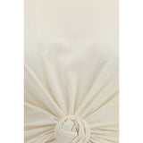 Magda Butrym Beige Cotton Sleeveles T-Shirt