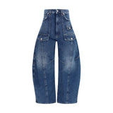 Max Mara Blue Cotton Jeans Denim