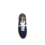Barbour Blue Cotton Low Top Sneakers