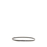 The Row Brown Calf Leather Bos Taurus Thin Belt