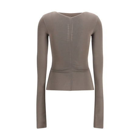 Rick Owens Gray Viscose Shirt