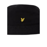 Lyle & Scott Black Cotton Bucket Hat