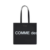 Comme Des Garçons Black Calf Leather Bos Taurus Shoulder Bag
