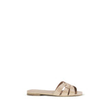 Saint Laurent Multicolor Calf Leather Bos Taurus Flat Sandals