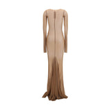 Rick Owens Brown Polyamide Casual Dress