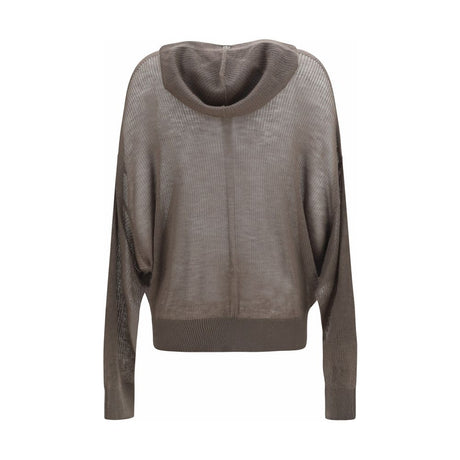 Rick Owens Gray Cashmere Hoodie
