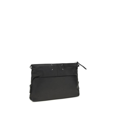 Maison Margiela Black Calf Leather Bos Taurus Clutch Bag