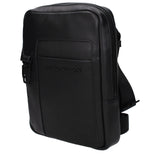 Piquadro Black Leather Crossbody Bag