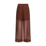 Brunello Cucinelli Brown Cotton Casual Pants