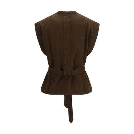 Lemaire Brown Cotton Blouse