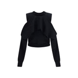 ALAINPAUL Black Cotton Cardigan