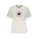 Converse White Cotton Womens T-Shirt
