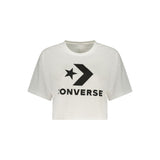 Converse White Cotton Womens T-Shirt