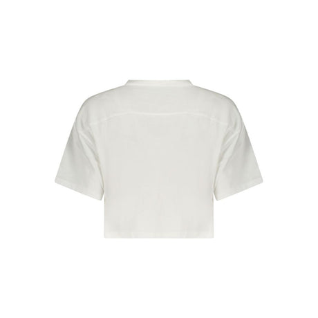 Converse White Cotton Womens T-Shirt