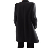Saint Laurent Black Wool Coat